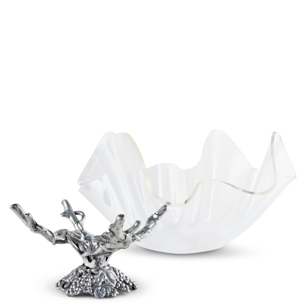 Grapevine Stand Acrylic Bowl 14 by Arthur Court Designs 1