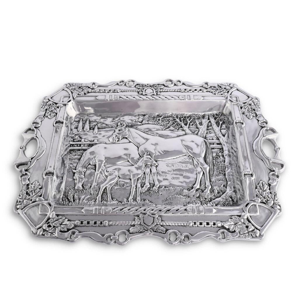 Grazing Horses Parlor Tray by Arthur Court Designs