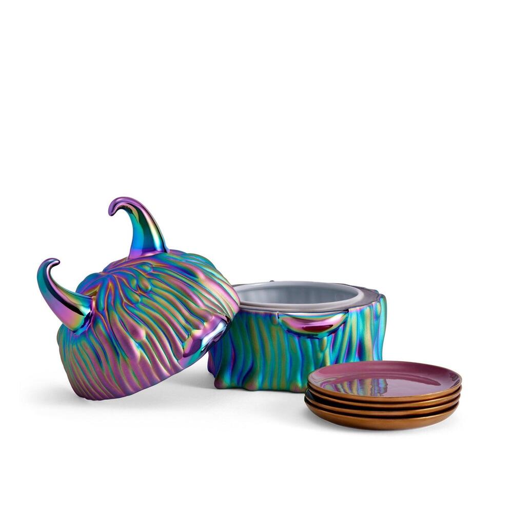 Haas Disco Lynda Box & Plates Set of 4 - Limited Edition of 300 by L'Objet 2