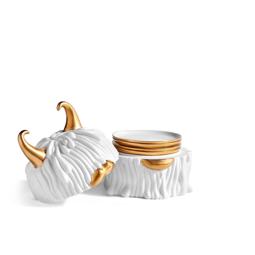Haas Lynda Box & Plates Set of 4 by L'Objet 11