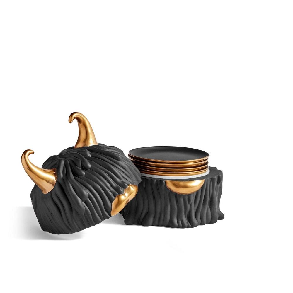 Haas Lynda Box & Plates Set of 4 by L'Objet 1