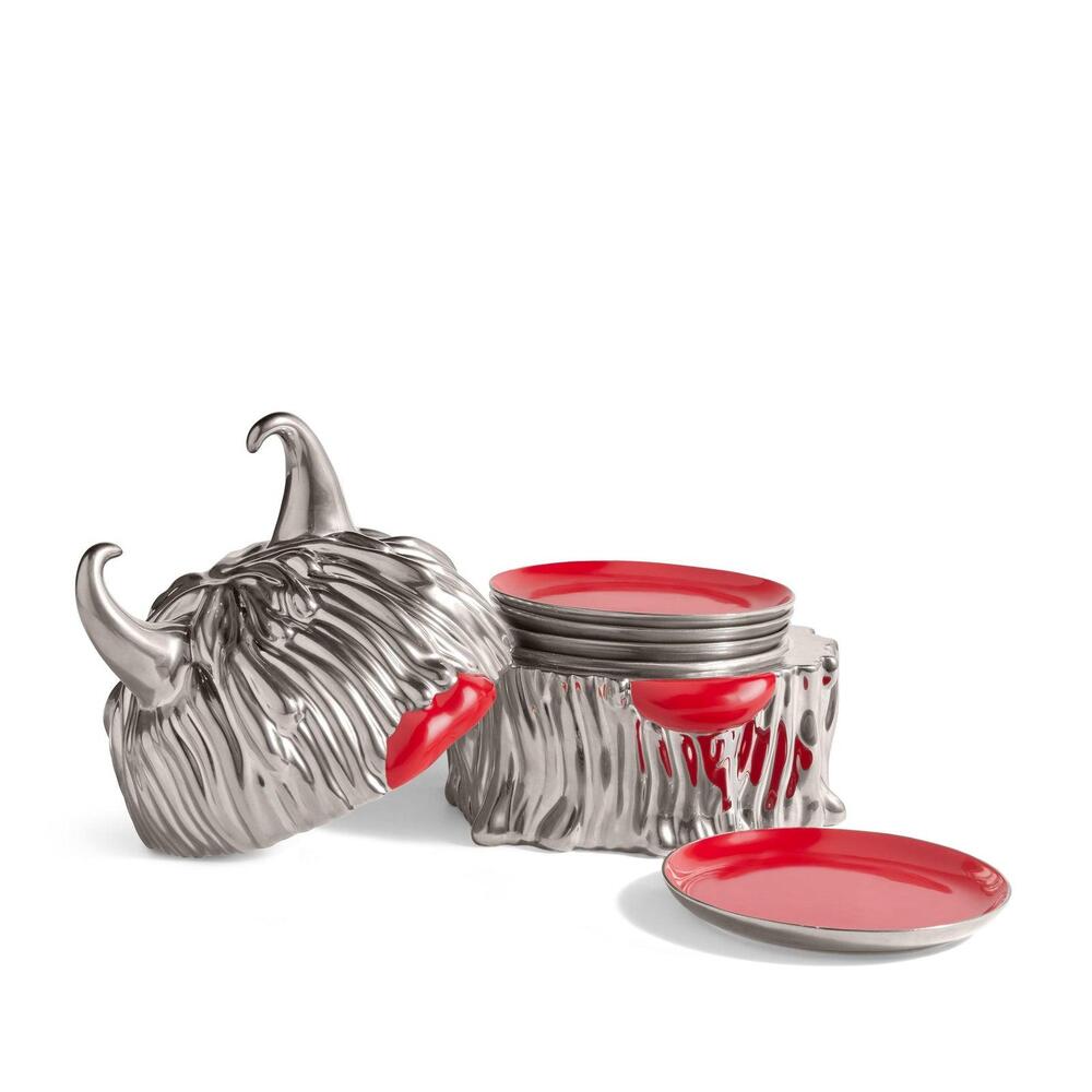 Haas Lynda Box & Plates Set of 4 by L'Objet 4