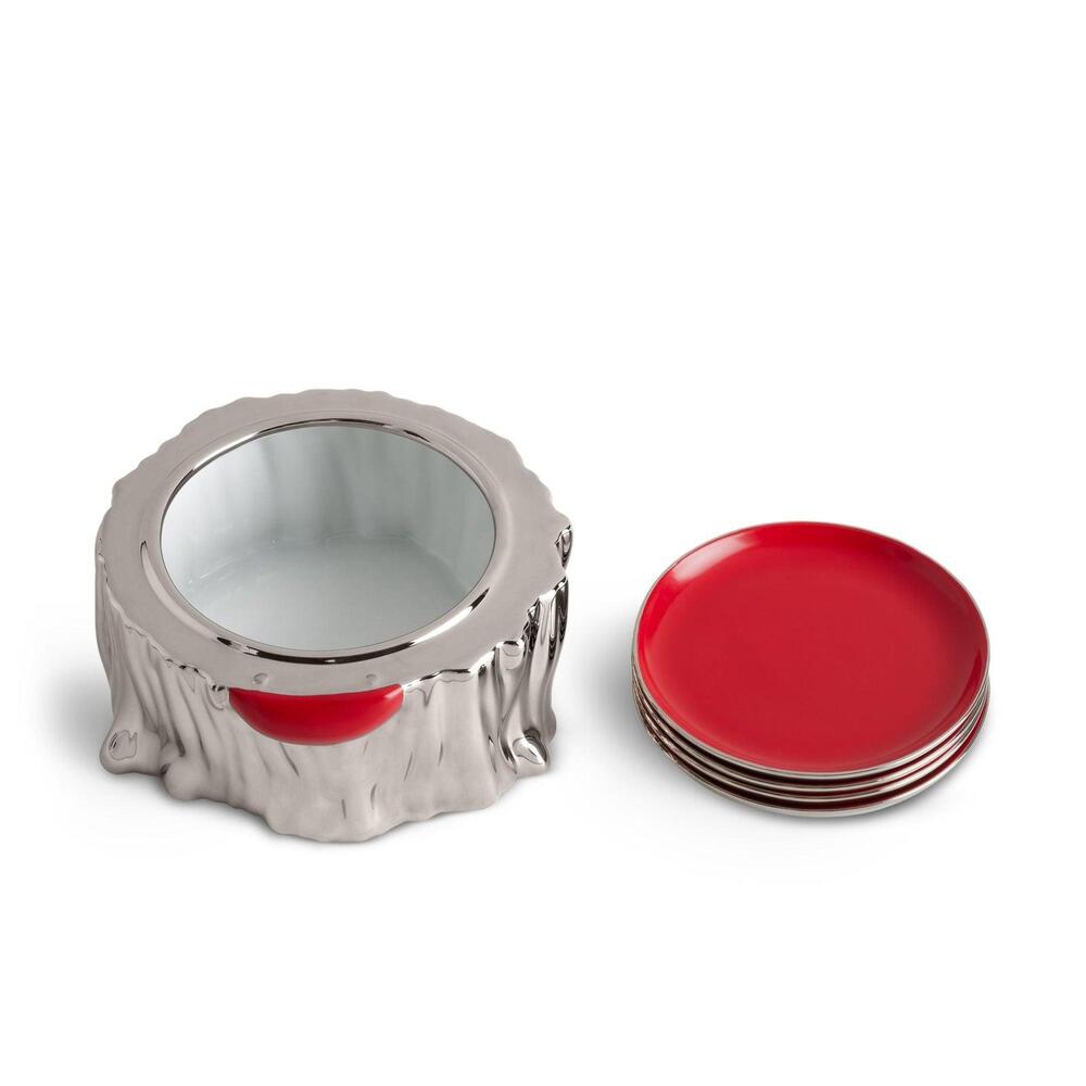 Haas Lynda Box & Plates Set of 4 by L'Objet 6
