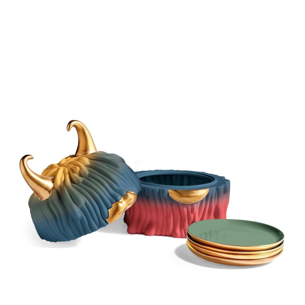 Haas Malibu Monster Box & Plates Set of 4- Special Edition by L'Objet 1