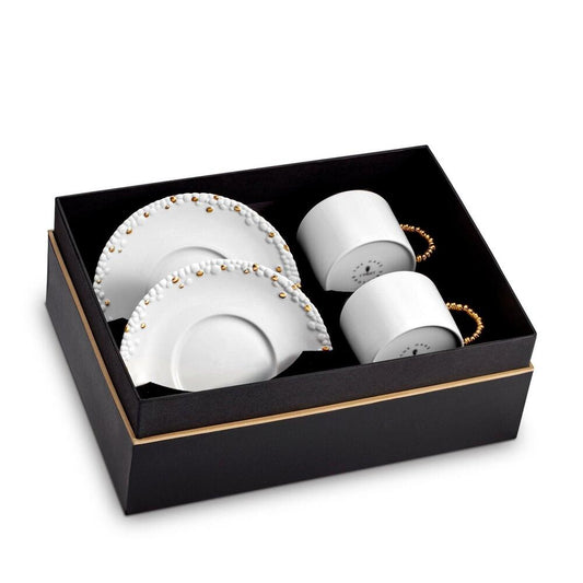 Haas Mojave Tea Cup & Saucer Set of 2 by L'Objet 1