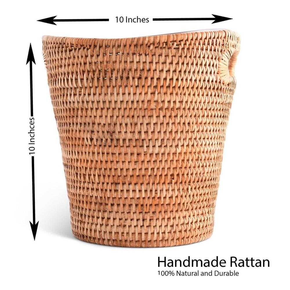 Hand Woven Rattan Wicker Champagne Bucket / Ice Bucket by Vagabond House 5