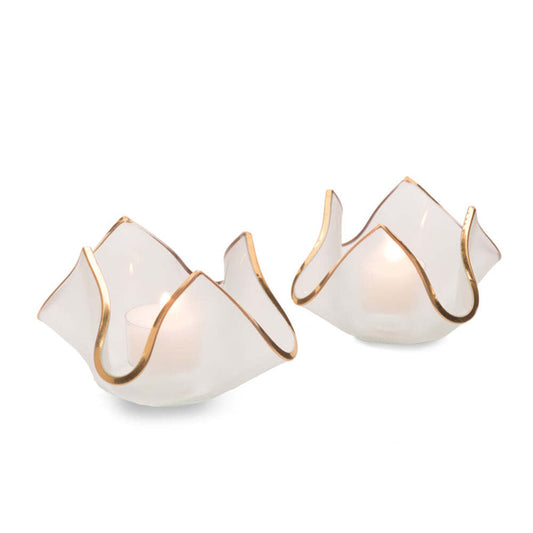 Handkerchief Votive by Annieglass