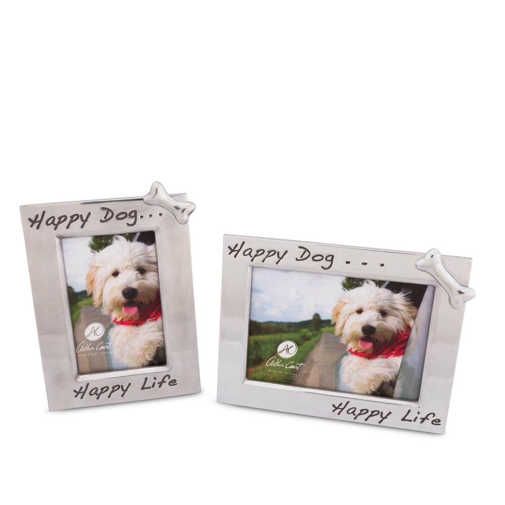 Happy Dog 4" x 6" Frame by Arthur Court Designs 1