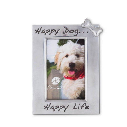 Happy Dog 4" x 6" Frame by Arthur Court Designs