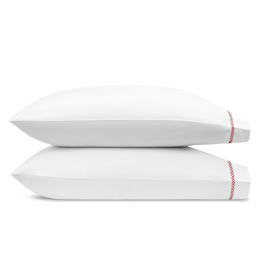 Hatch Pillowcase Pair Redberry