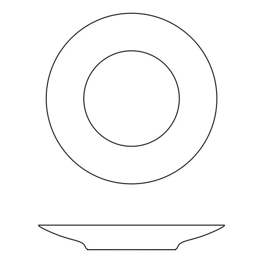 Hemisphere Platinum Stripe Dinner Plate by J.L. Coquet Additional Image - 1