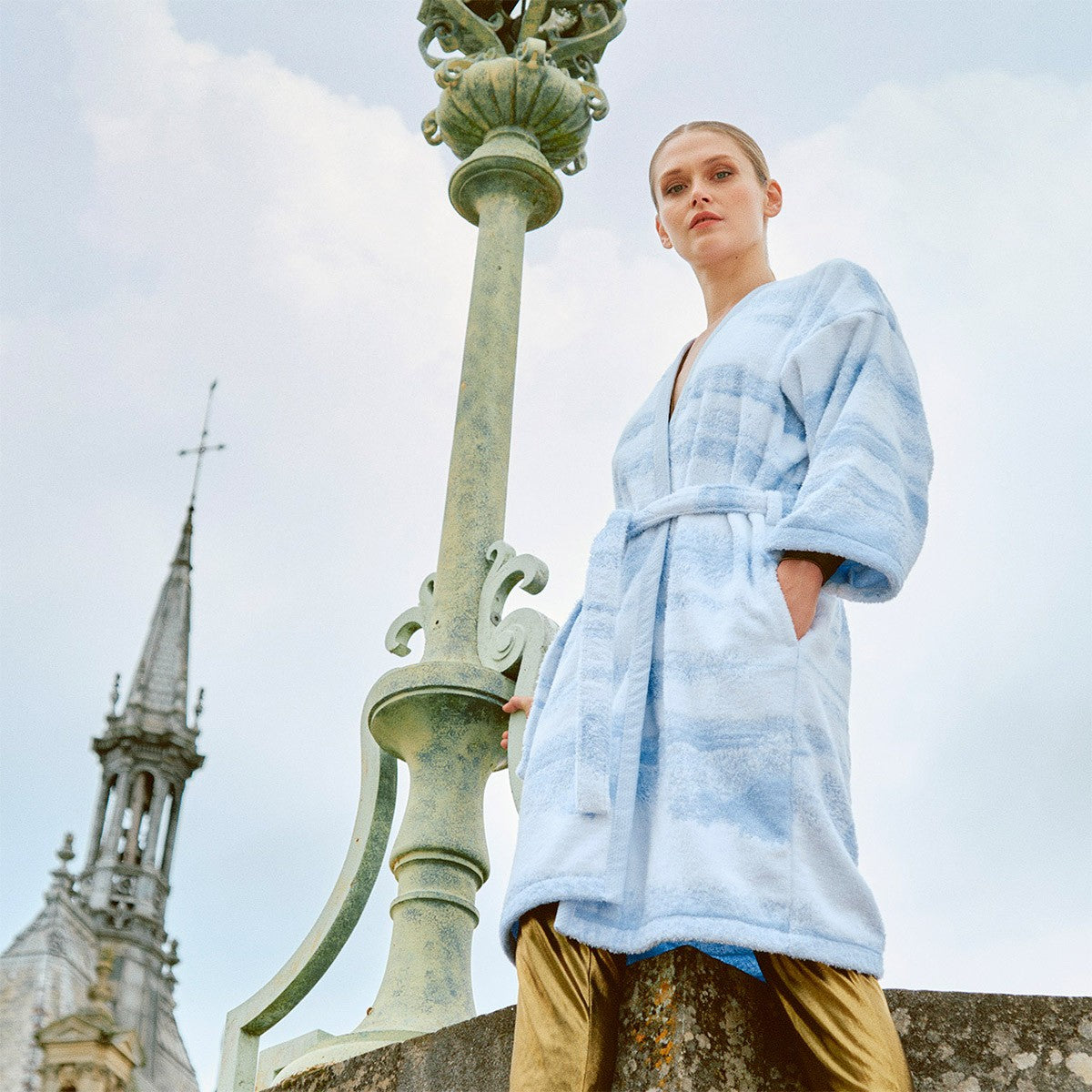 Horizons Kimono Women's Bathrobe by Yves Delorme
