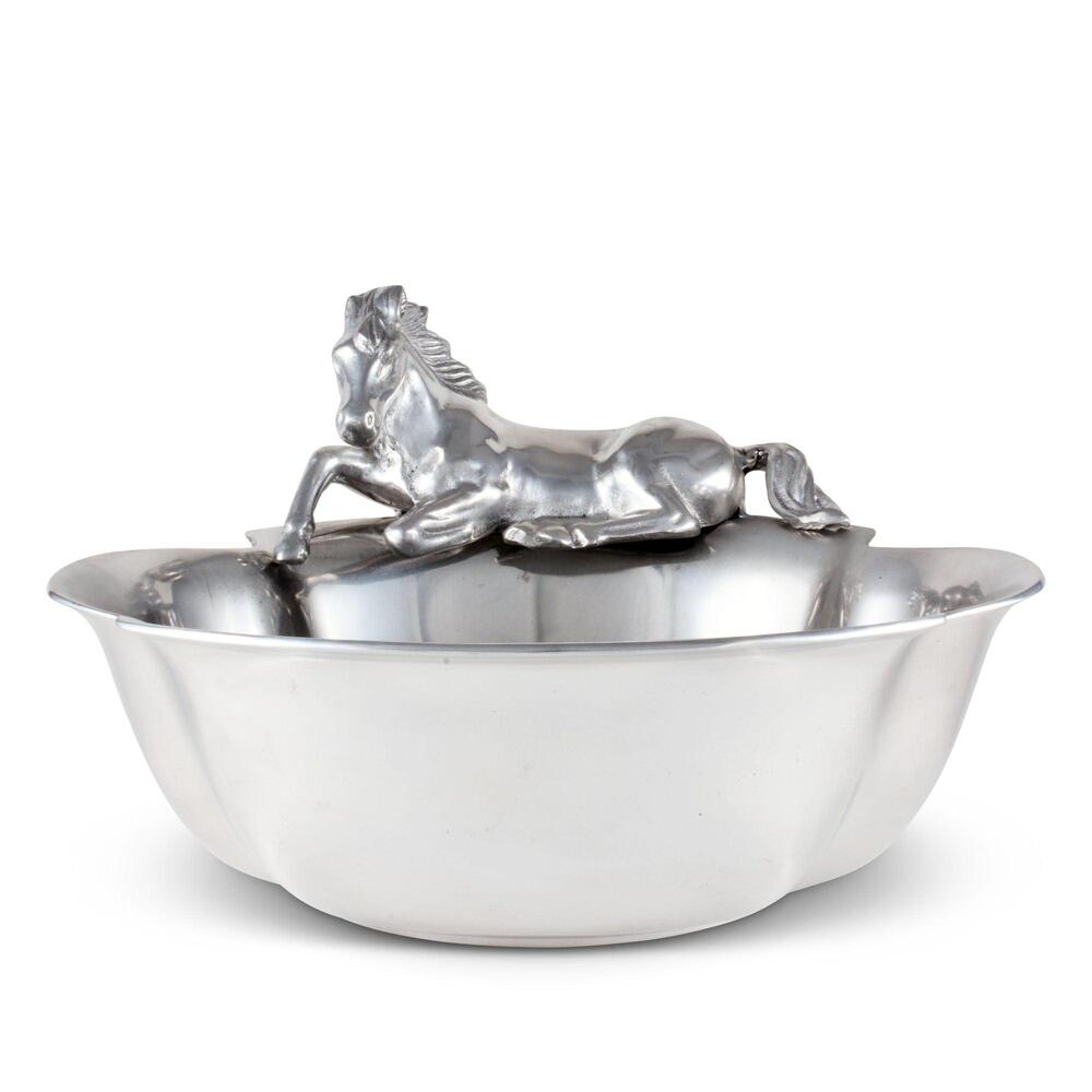 Horse 12.5" Bowl by Arthur Court Designs