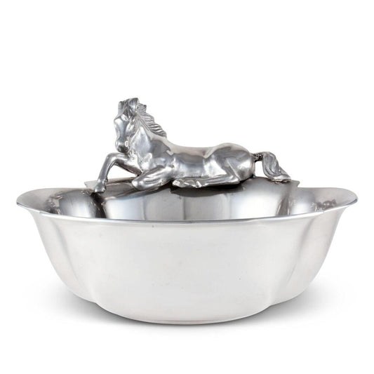 Horse 12.5" Bowl by Arthur Court Designs