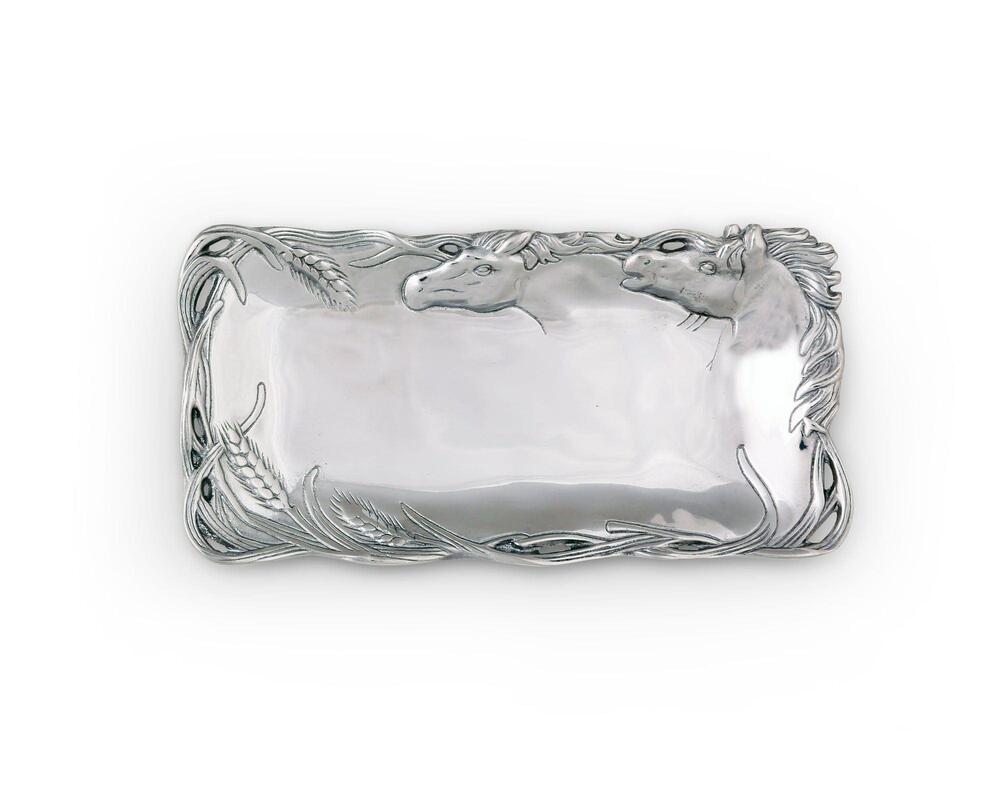 Horse Bread Tray 6" x 12" by Arthur Court Designs 1