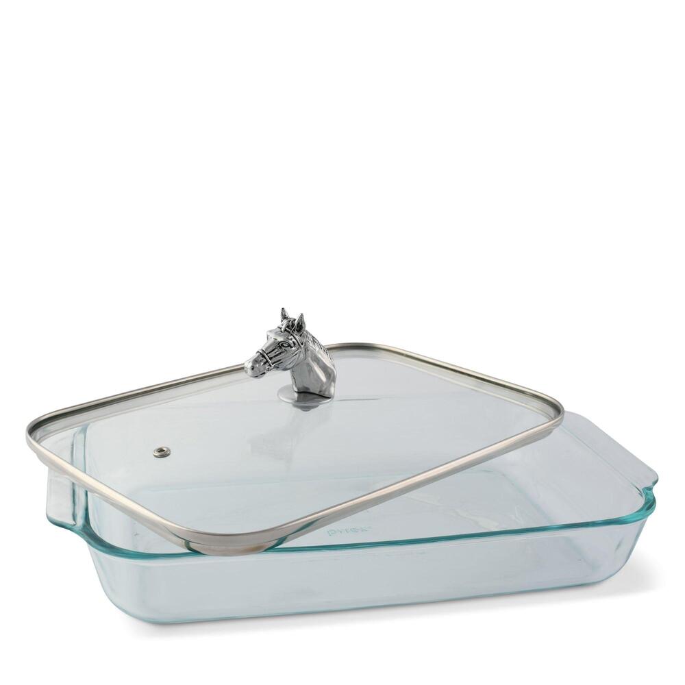 Horse Head with Pyrex 3 Quart Baking Dish by Arthur Court Designs 1