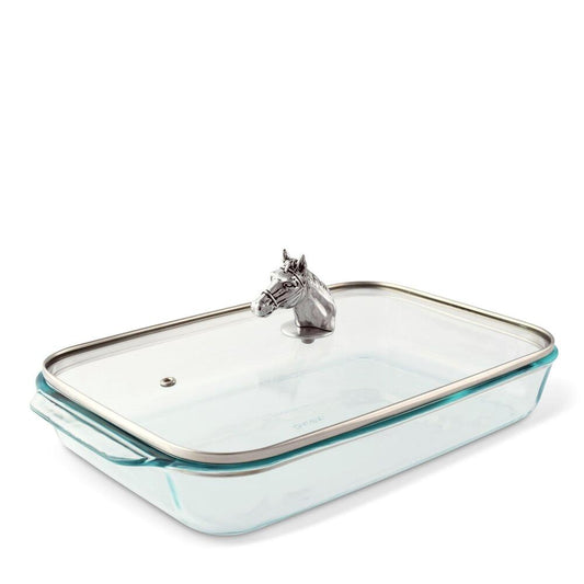 Horse Head with Pyrex 3 Quart Baking Dish by Arthur Court Designs
