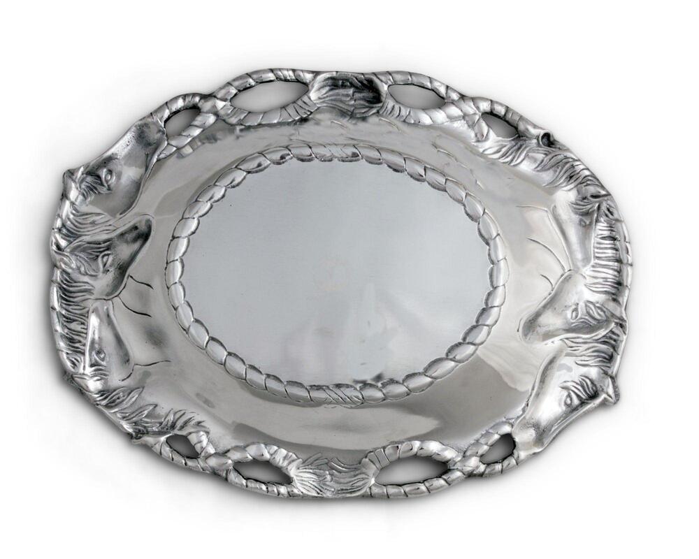 Horse Oval Tray by Arthur Court Designs 4