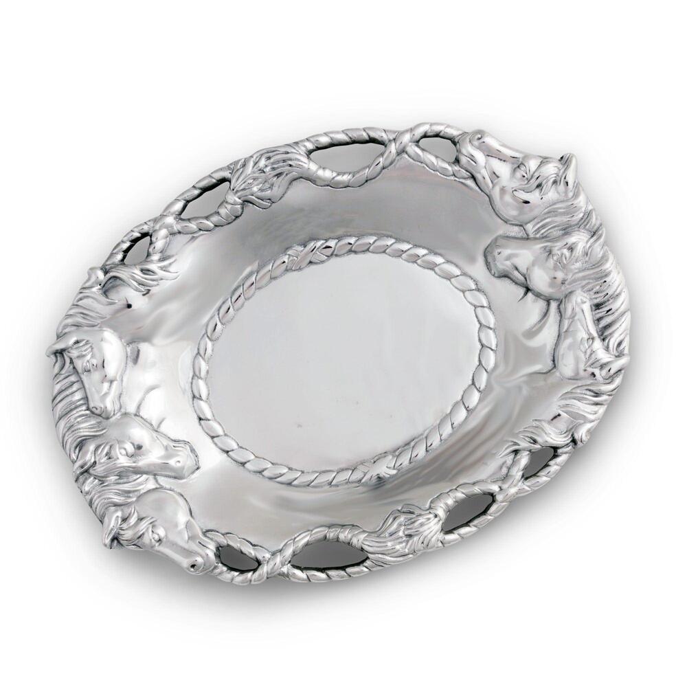 Horse Oval Tray by Arthur Court Designs