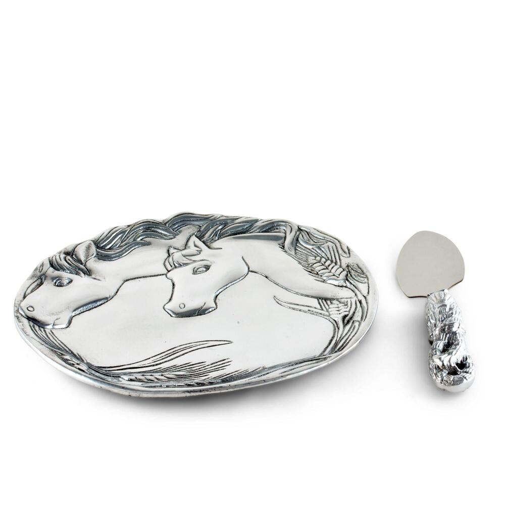 Horse Plate with Server by Arthur Court Designs 1