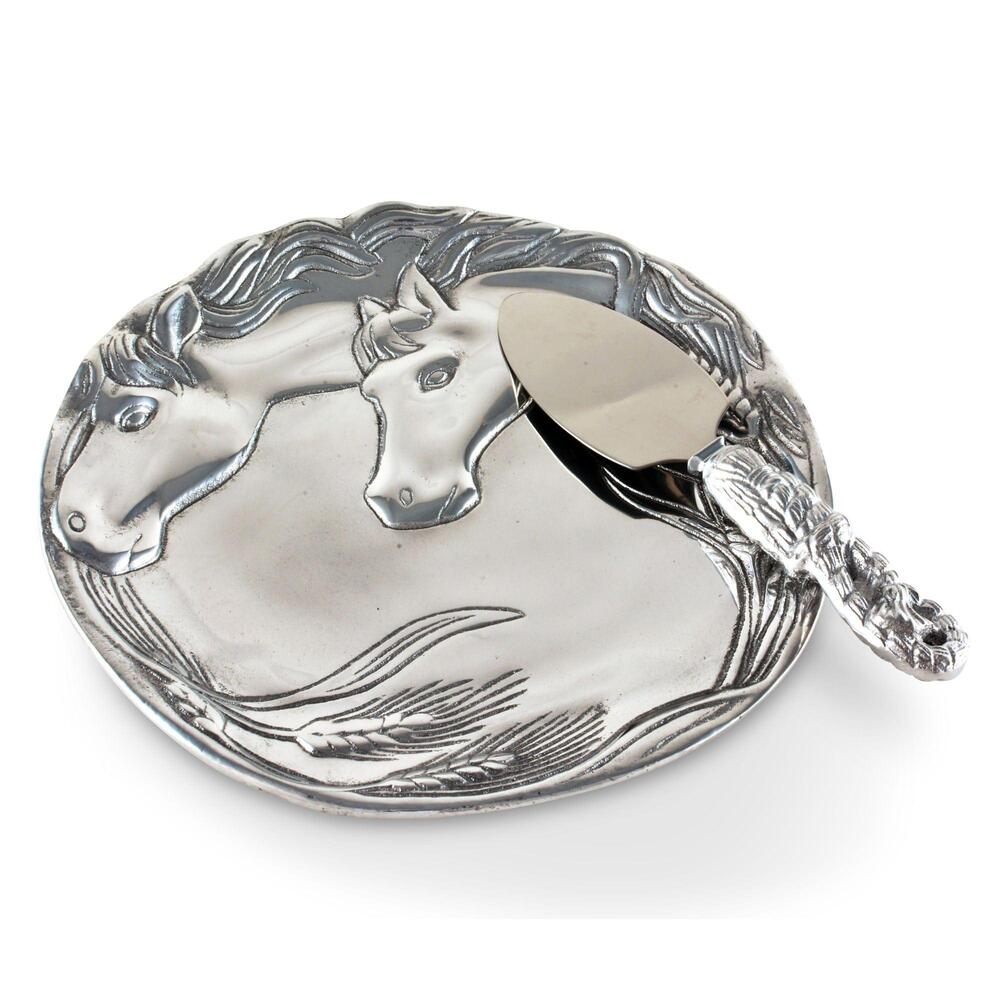 Horse Plate with Server by Arthur Court Designs 3
