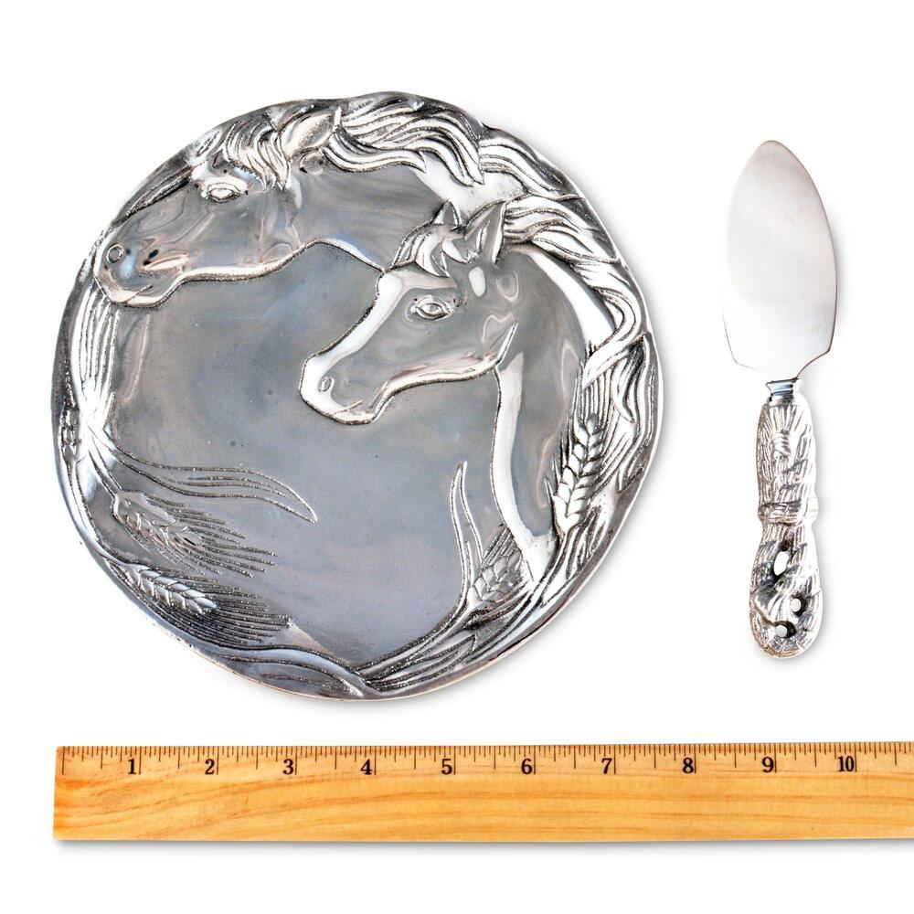 Horse Plate with Server by Arthur Court Designs 4