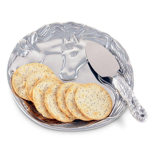 Horse Plate with Server by Arthur Court Designs