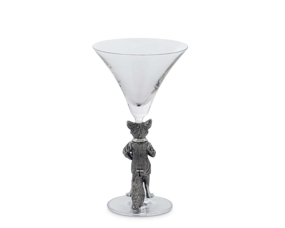 Hunting Dressed Fox Cocktail / Martini Glass by Vagabond House 1