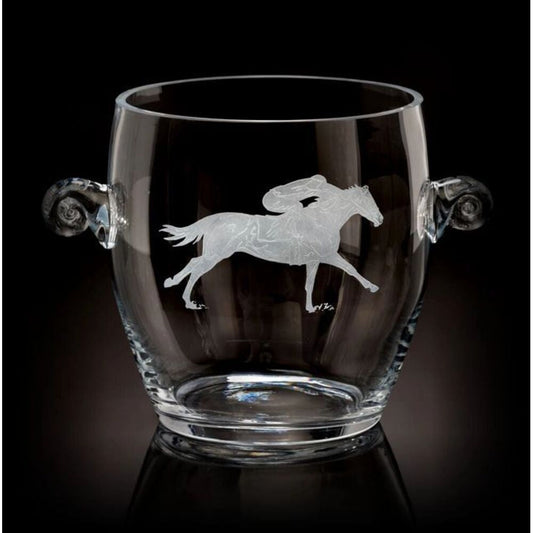 Ice Bucket Race Horse by Julie Wear