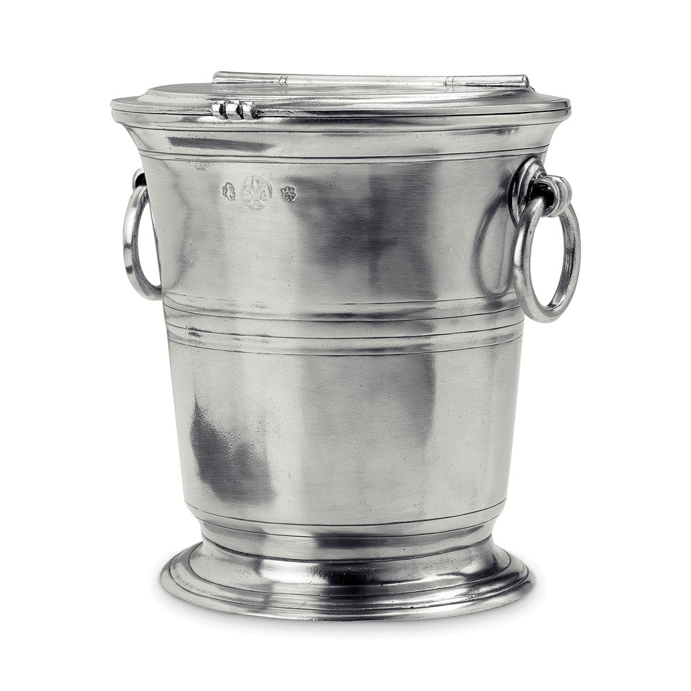 Ice Bucket with Lid by Match Pewter