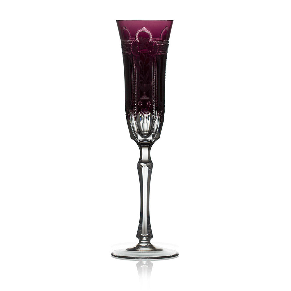 Imperial Amethyst Flute by Varga Crystal