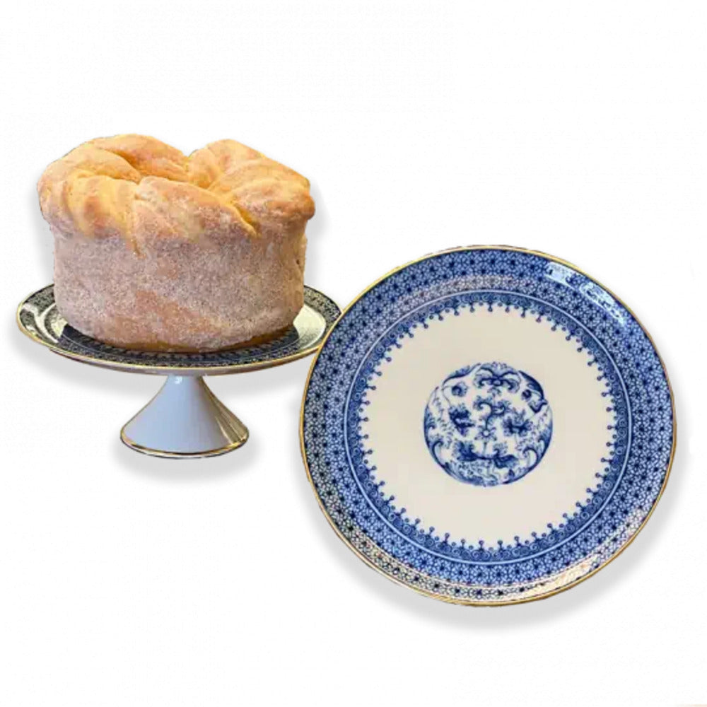 Imperial Blue Cake Stand Small by Mottahedeh