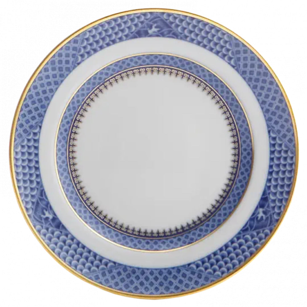 Indigo Wave 10.75" Dinner Plate by Mottahedeh