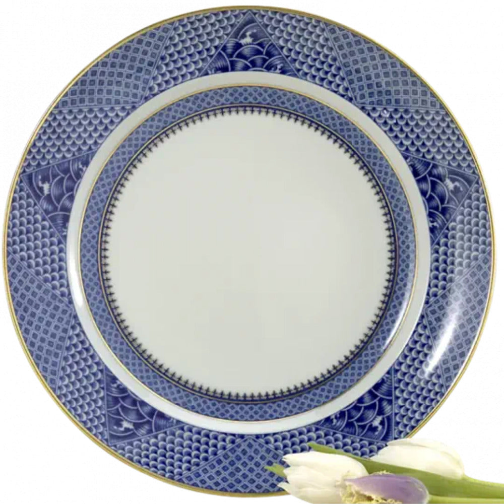 Indigo Wave Chop Plate by Mottahedeh
