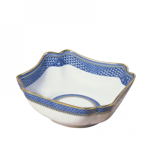 Indigo Wave Square Bowl by Mottahedeh Additional Image -1