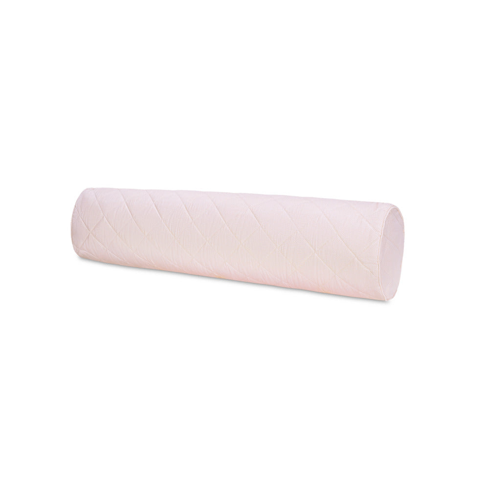 Jasper Quilted Bolster Pillow Cover Peony