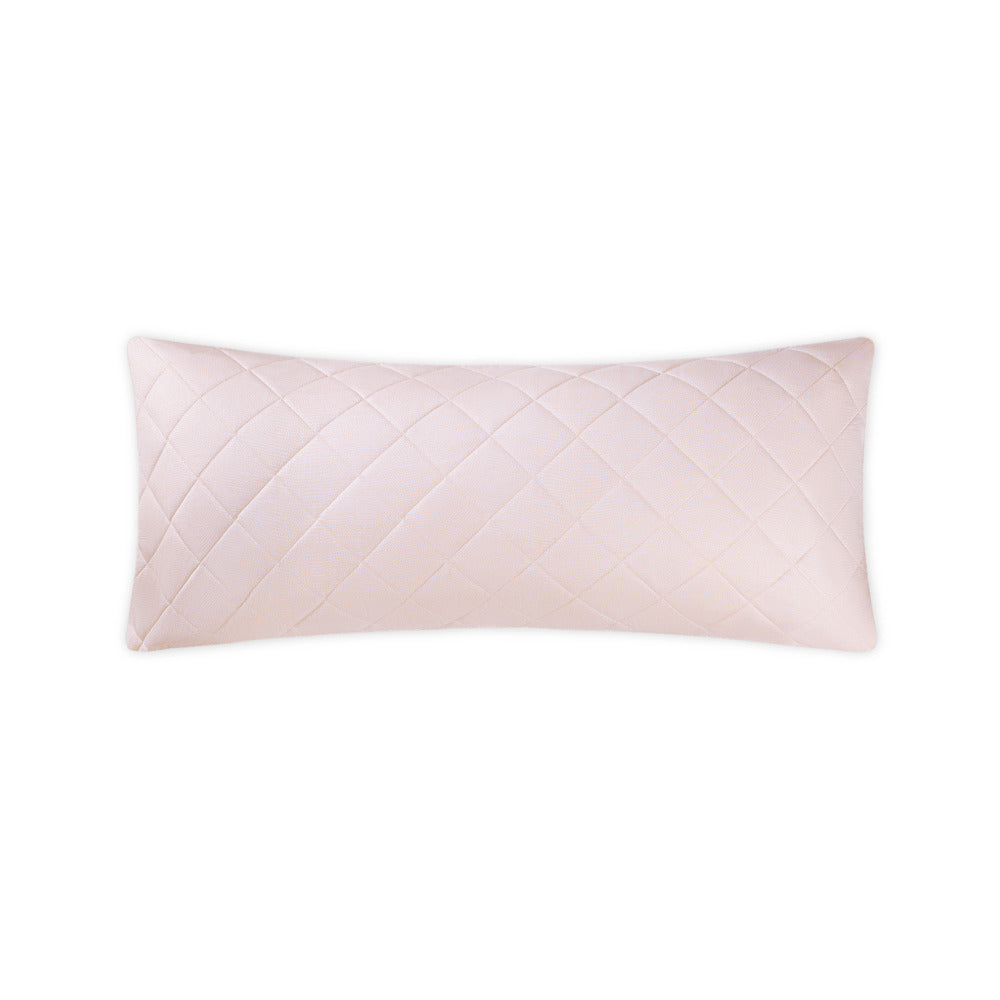 Jasper Quilted Lumbar Pillow Cover Peony