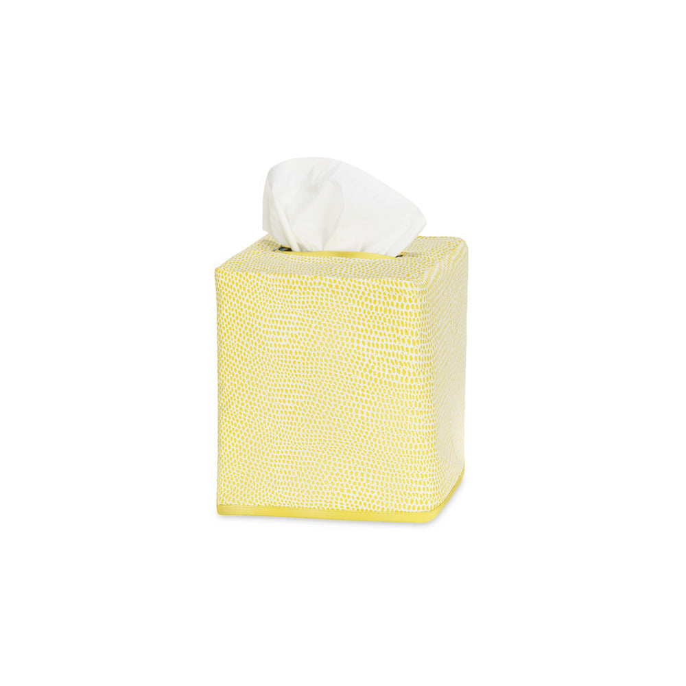 Jasper Tissue Box Cover Lemon