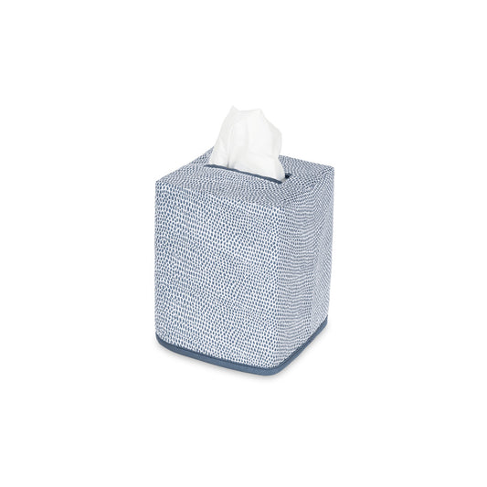 Jasper Tissue Box Cover Steel Blue