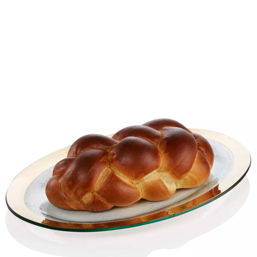 Judaica 11 x 17" Challah Platter by Annieglass Additional Image -4