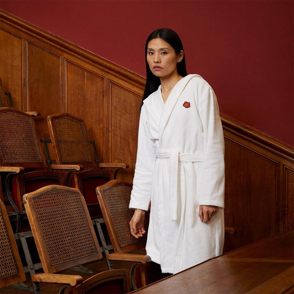 K Boke Bath Robe by Yves Delorme
