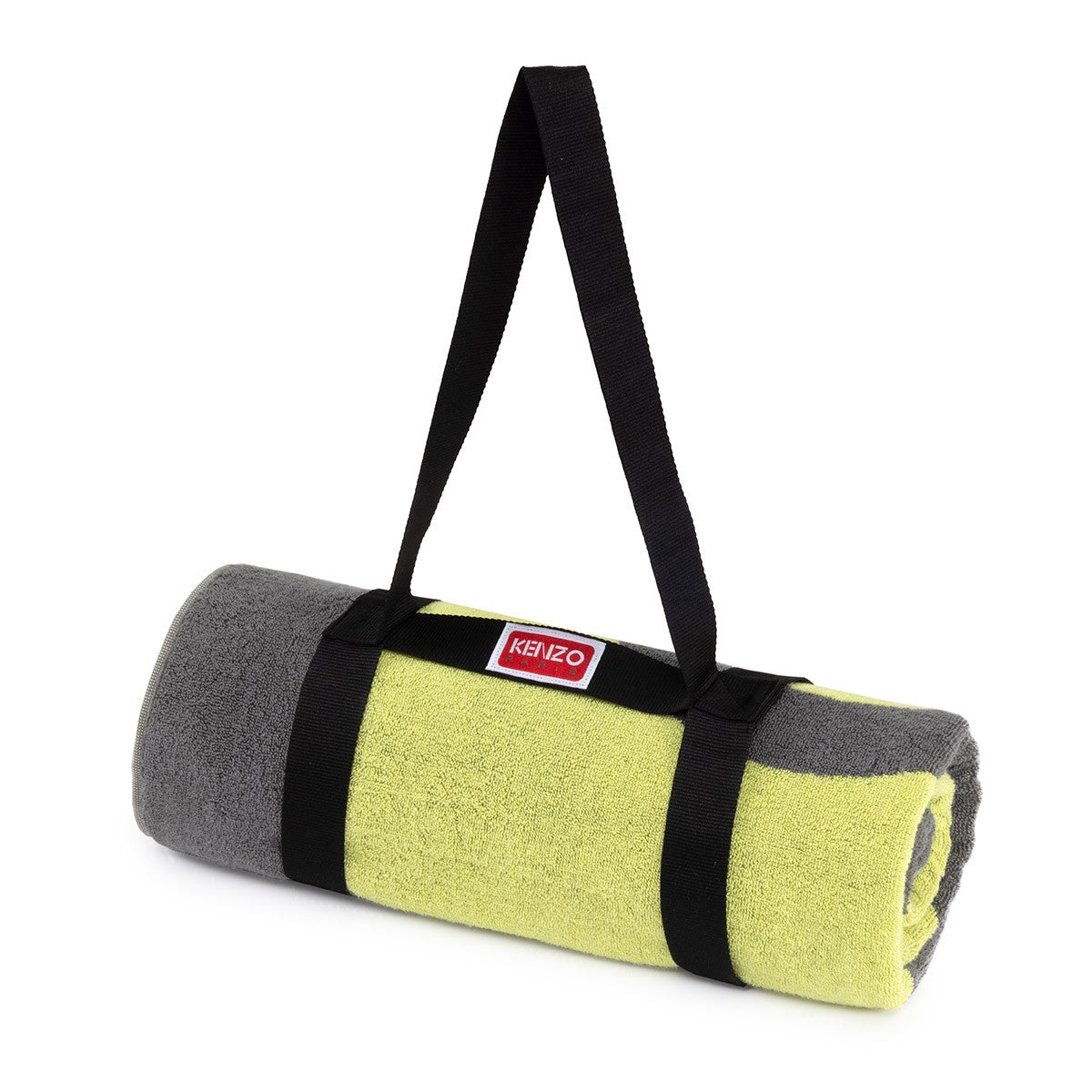 K Label Jacquard Beach Towel with belt by Yves Delorme 1