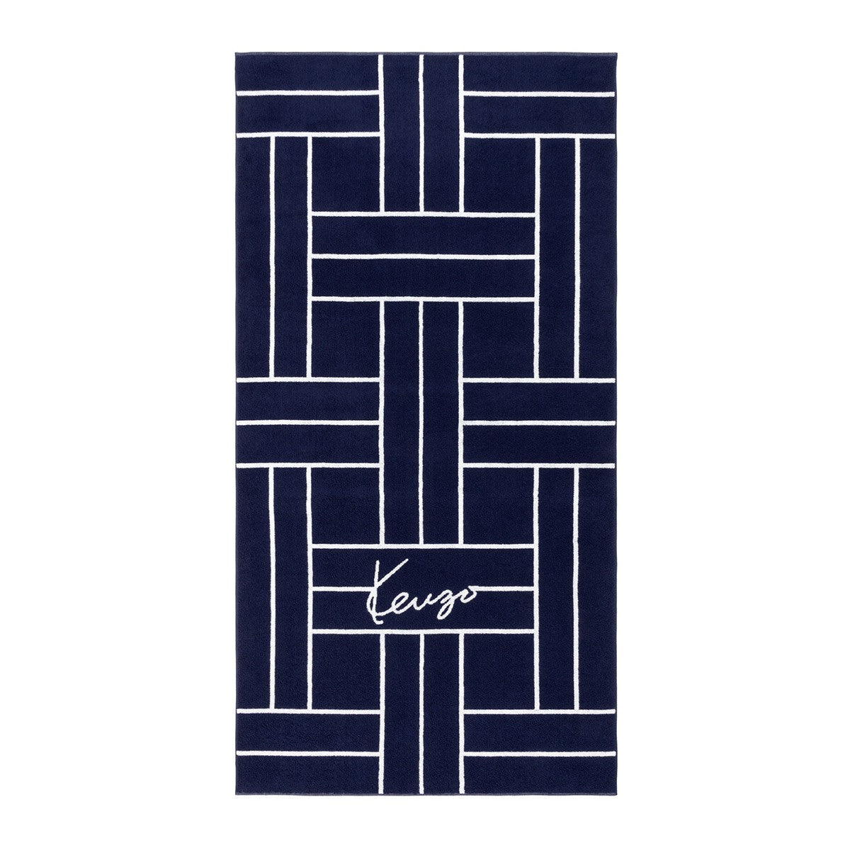 K Tatami Jacquard Beach Towel by Yves Delorme 1