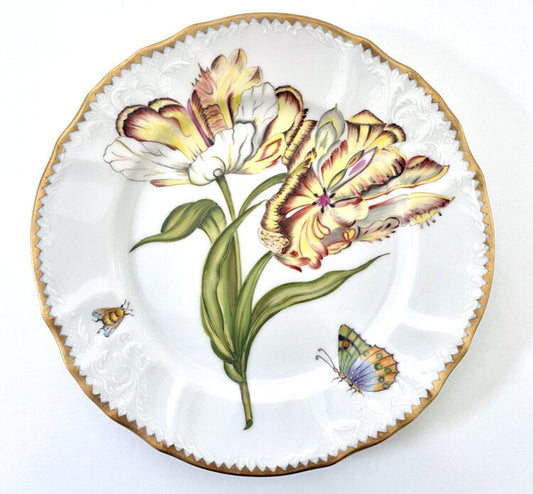 K3 - Double Tulip Salad/Dessert Plate by Anna Weatherley