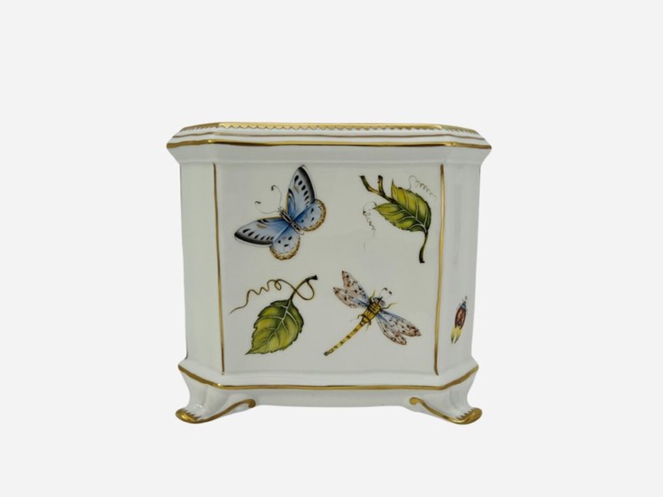 KM68 - Floral Square Cachepot by Anna Weatherley 1