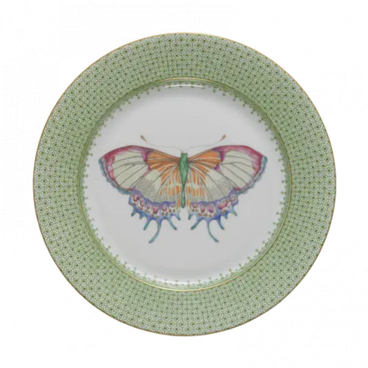 Lace Dessert Plate with Butterfly Decor by Mottahedeh