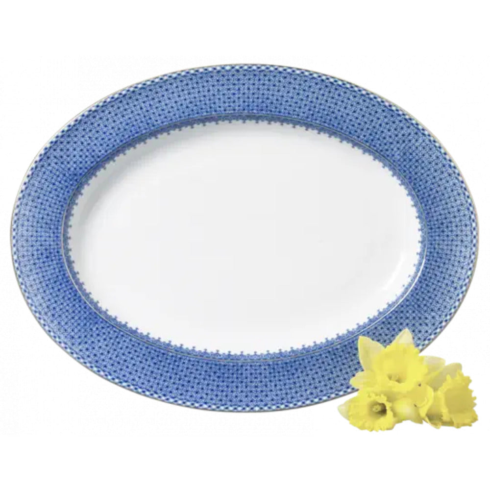 Lace Oval Platter by Mottahedeh Additional Image -1