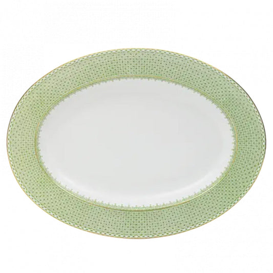 Lace Oval Platter by Mottahedeh