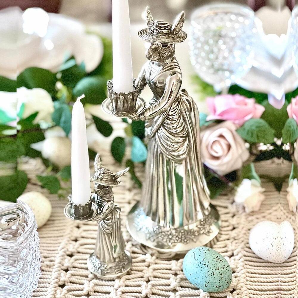 Lady Hare Tall Candlestick by Vagabond House 5