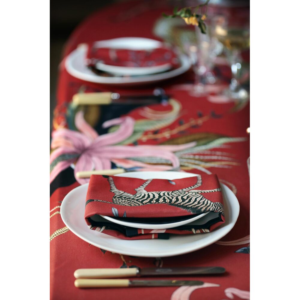 Leopard Lily Tablecloth - Cotton - Frost - Small by Ngala Trading Company Additional Image - 17